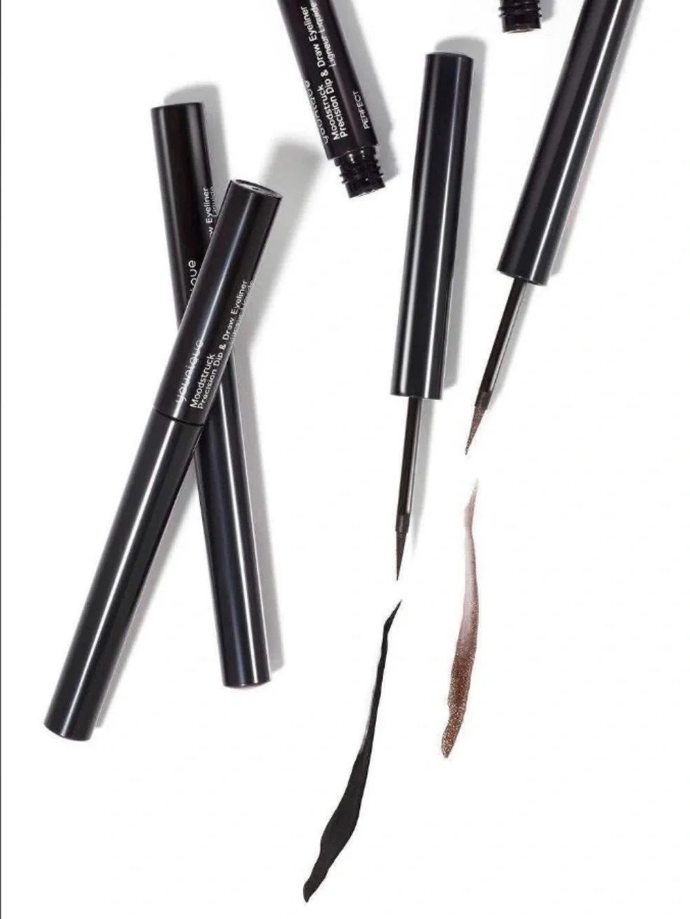 Younique Dip & Draw Eyeliner-Proper (Matte Brown) and Perfect (Black) New in box